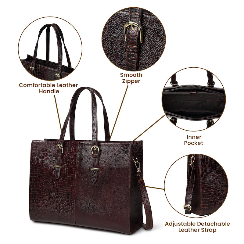 The Classic Leather Ladies Tote Handbag