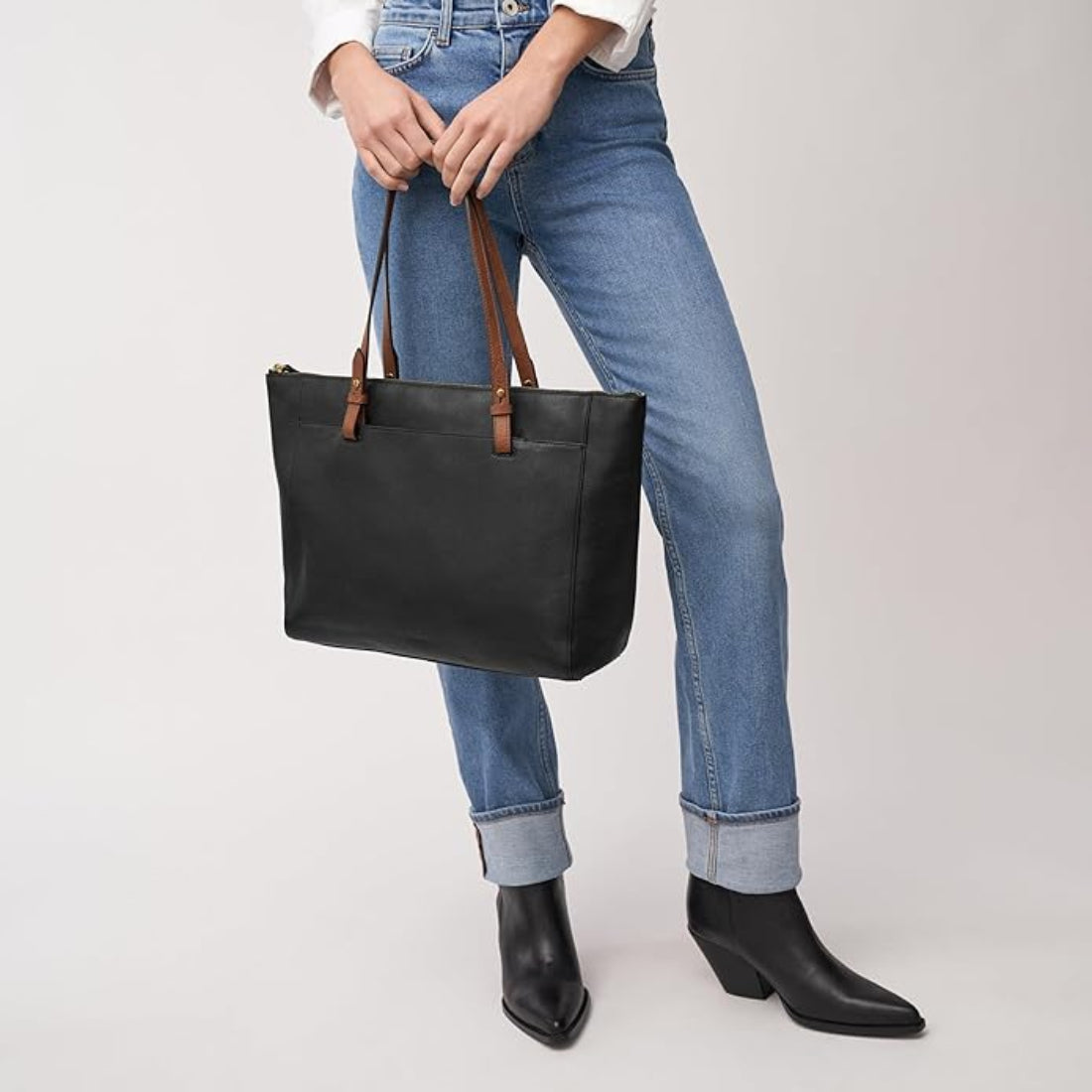 Vogue Leather Tote Bag for Women's Laptops