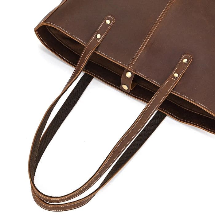Authentic Vintage Leather Tote for Women