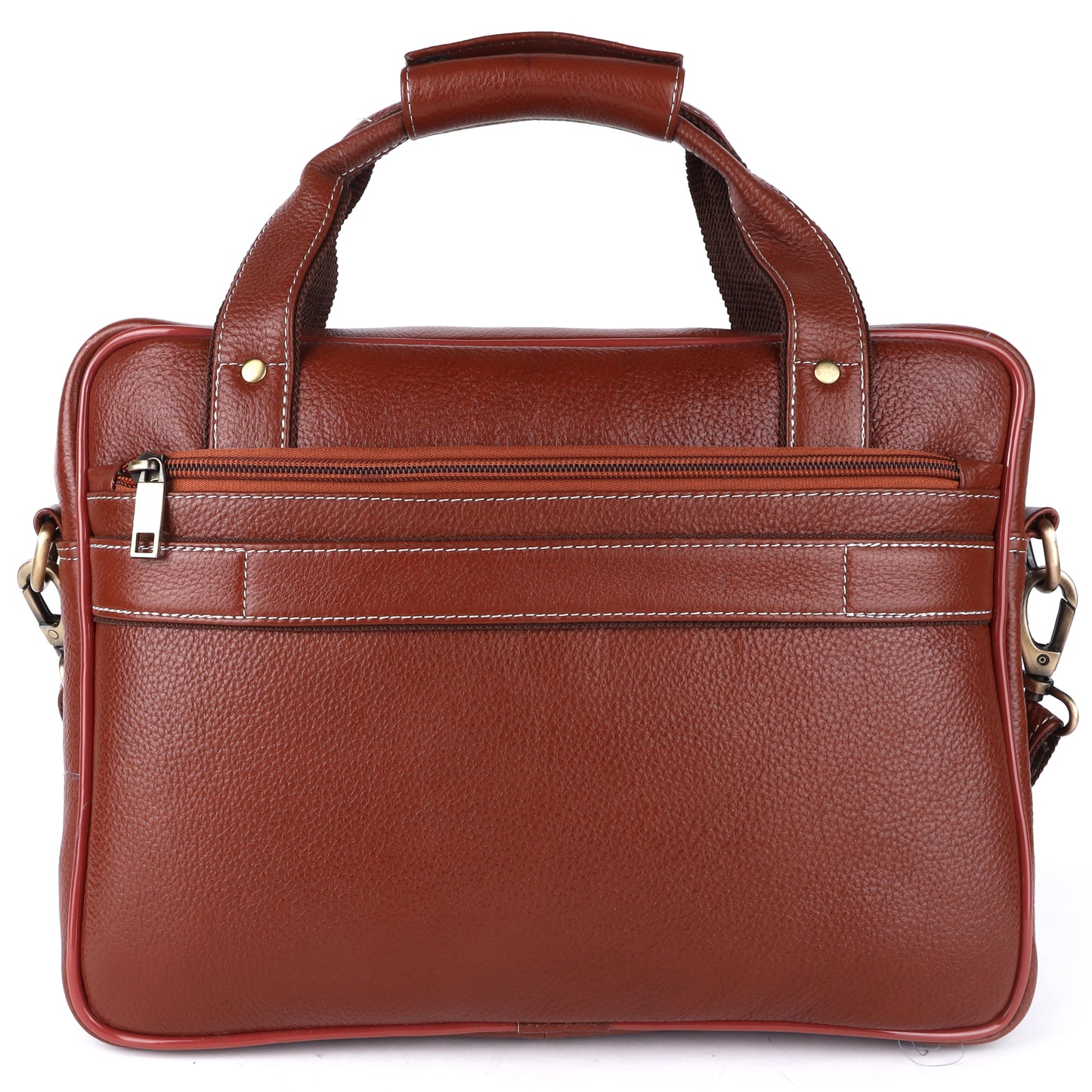 Classic Leather Messenger Briefcase For Men's
