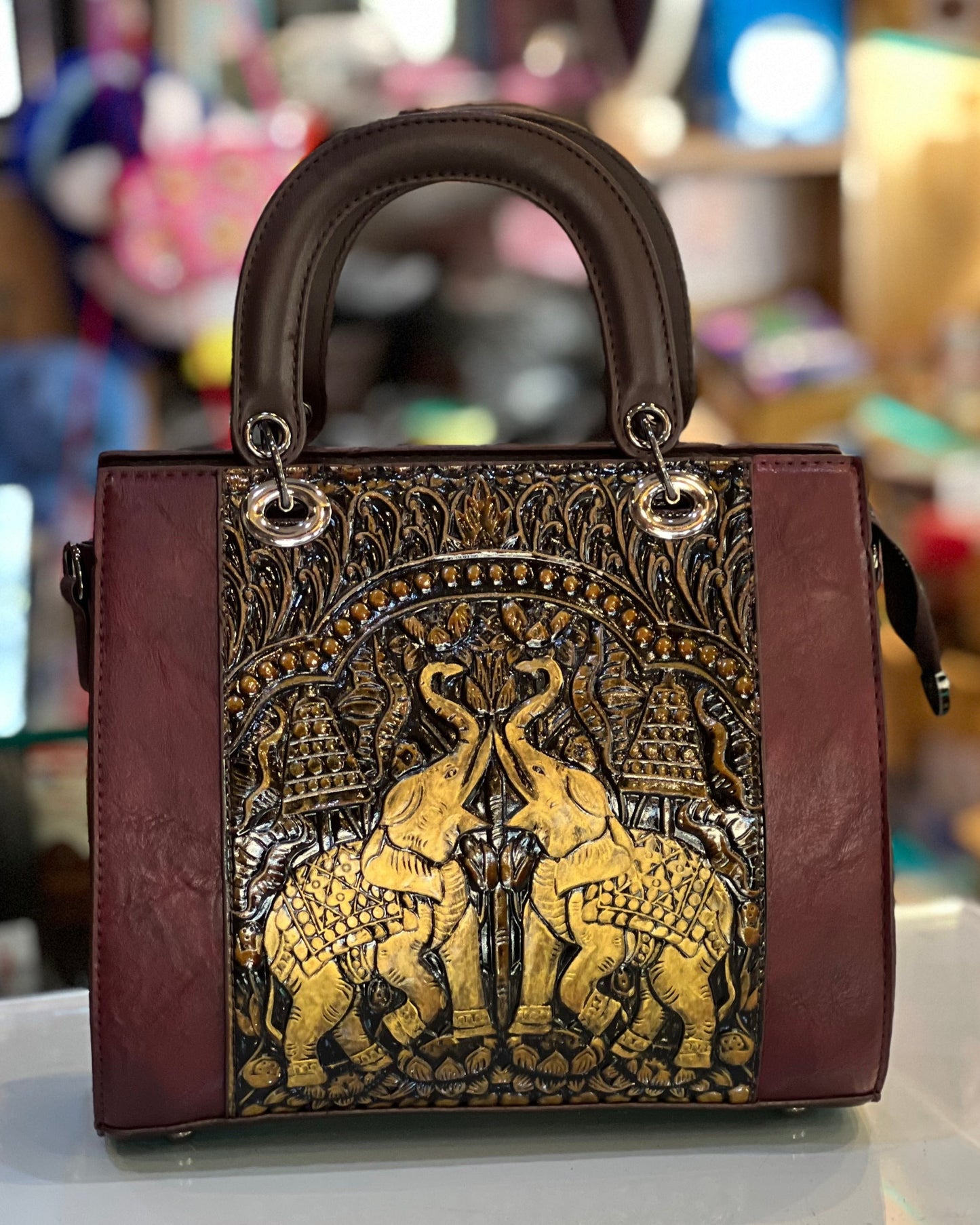 Exquisite Vintage Floral Crossbody Handbag