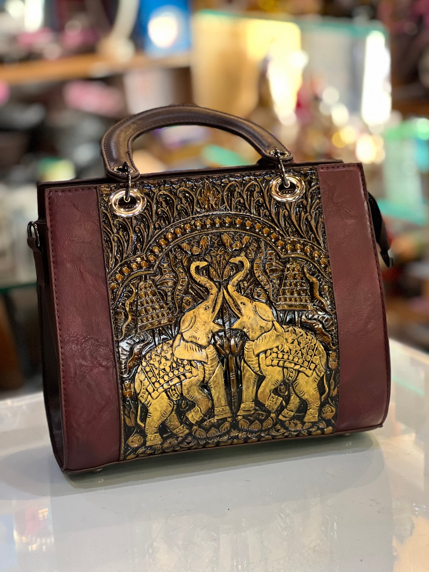 Exquisite Vintage Floral Crossbody Handbag