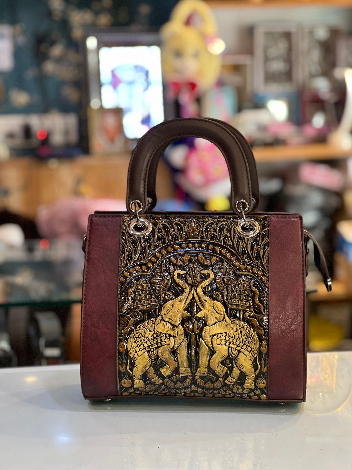 Exquisite Vintage Floral Crossbody Handbag