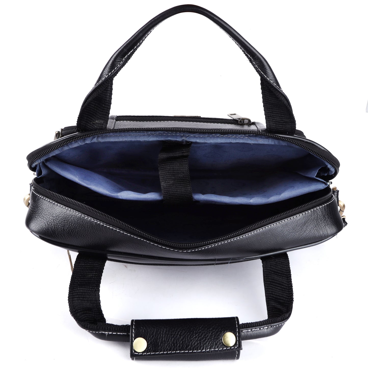 Genuine Leather BLACK Messenger Bag