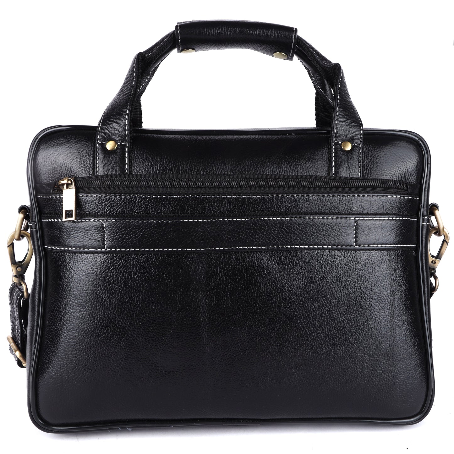 Genuine Leather BLACK Messenger Bag