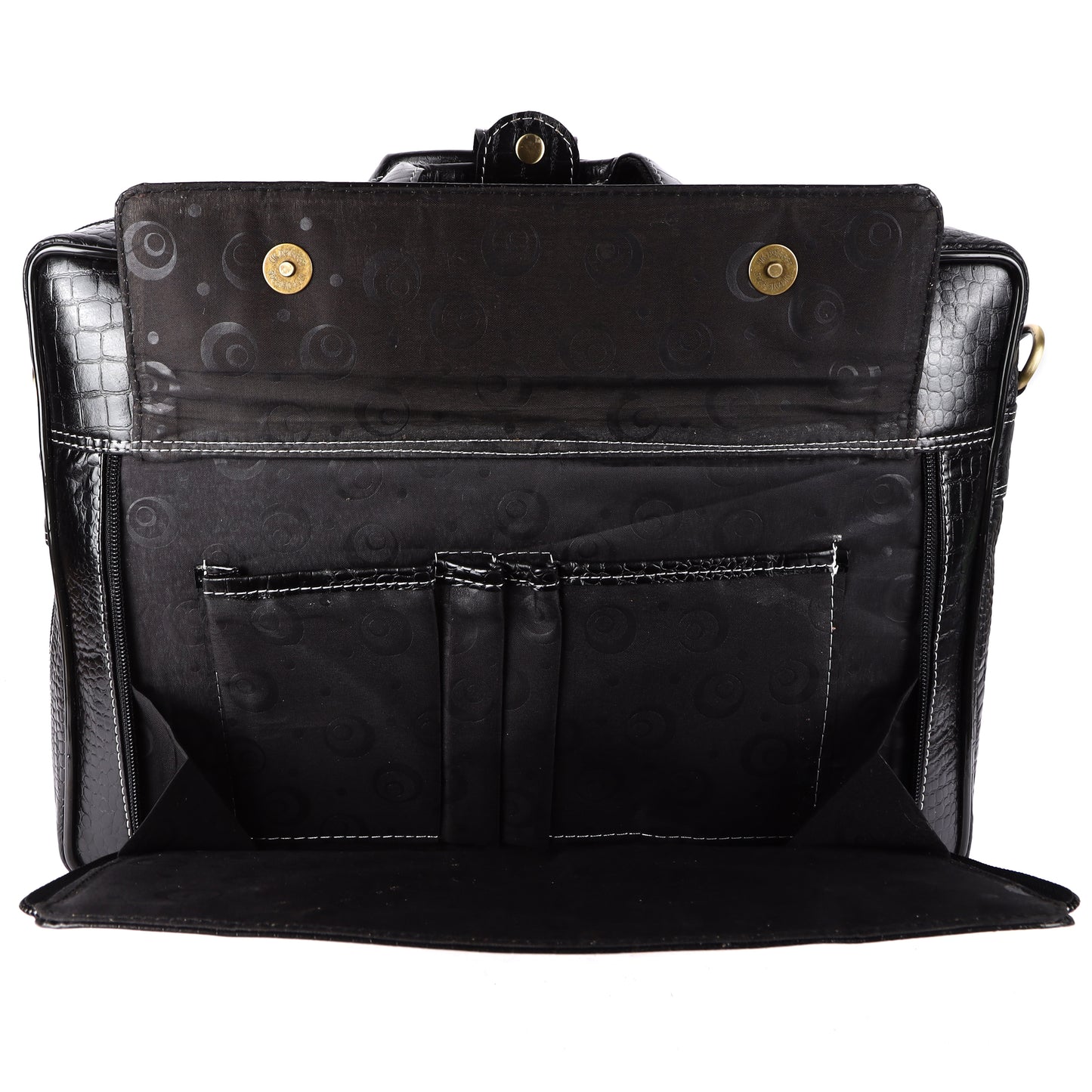 Genuine Leather Black Premium Messenger Bag