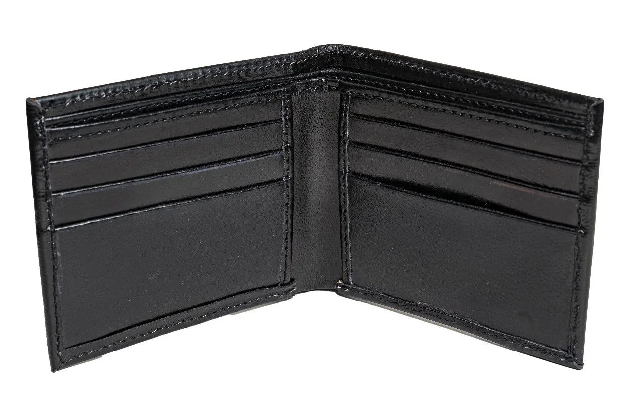 Botanical Floral Design Men's Leather Wallet
