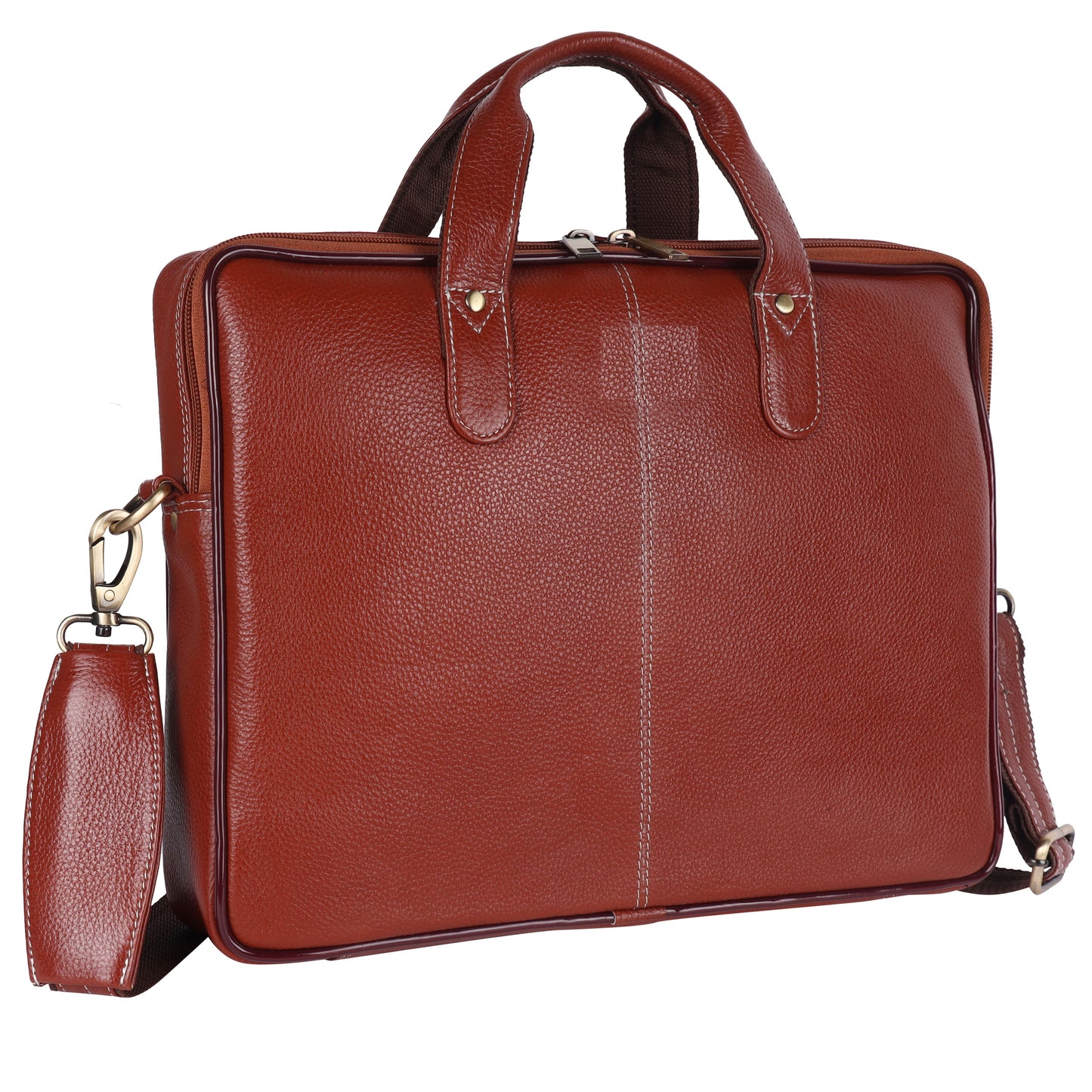 Genuine Leather Messenger Laptop Sleeve Bag