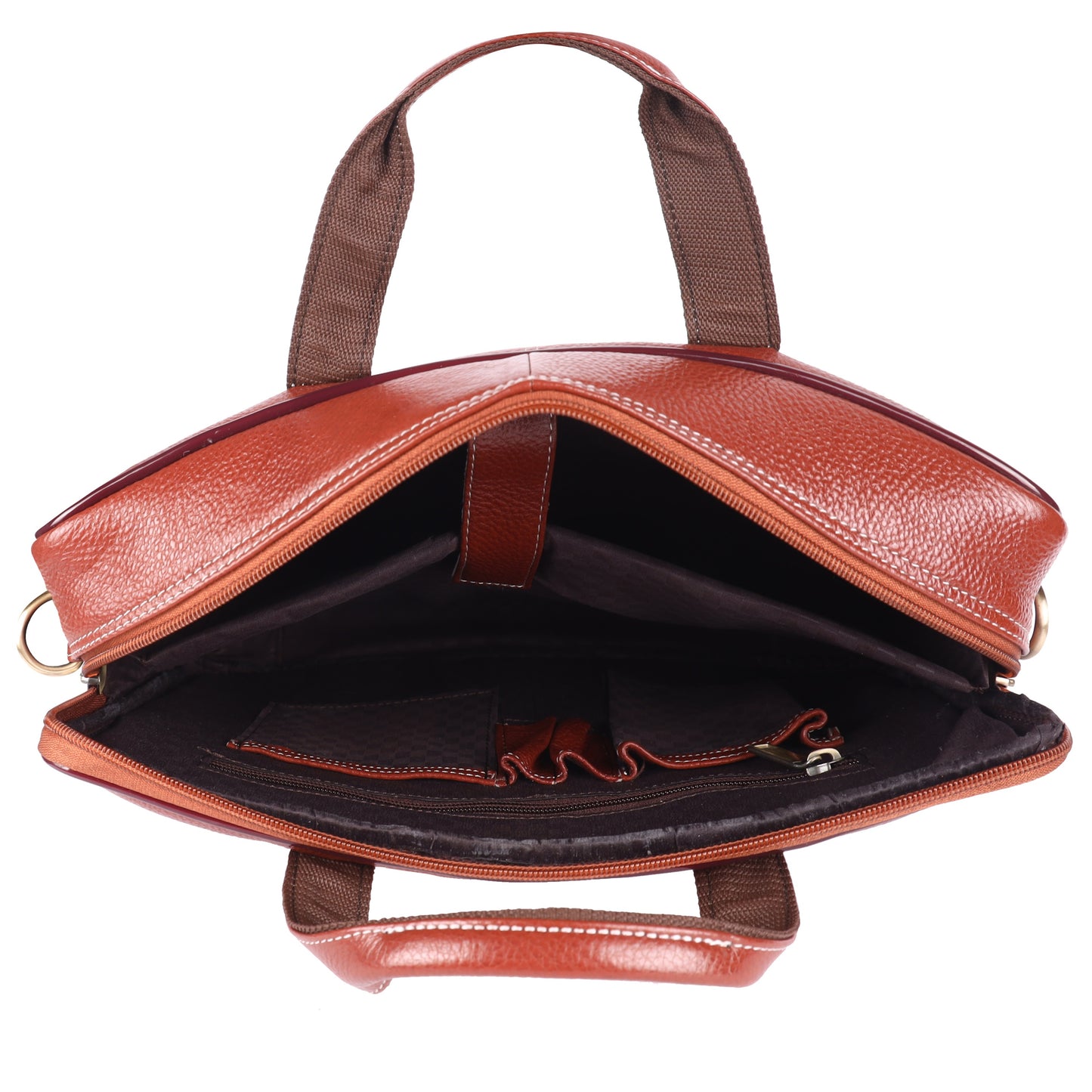 Genuine Leather Messenger Laptop Sleeve Bag