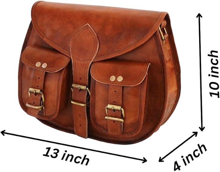Handmade Brown Hobo Shoulder Bag for Travel