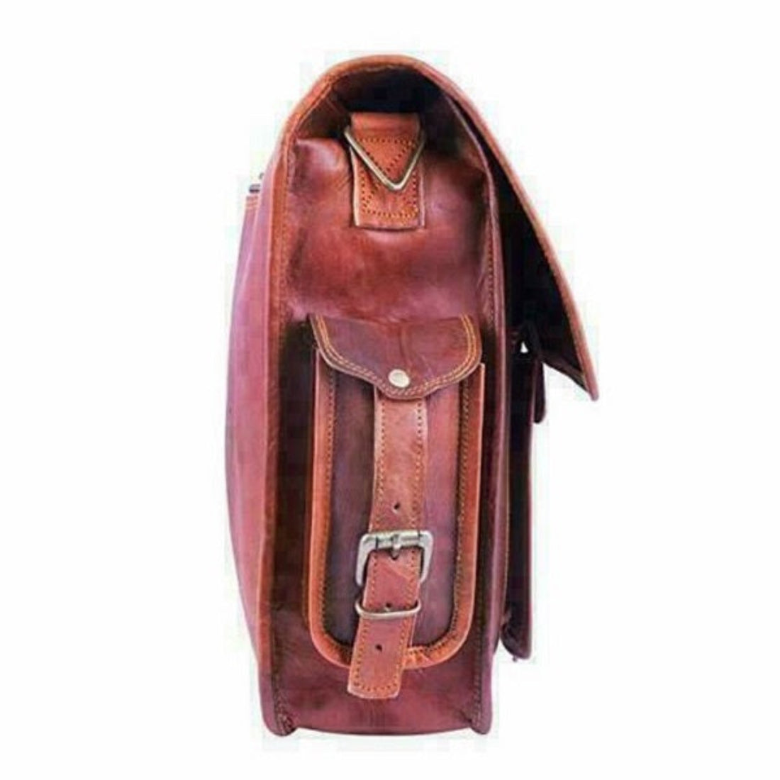 Handmade Brown Vintage Leather Messenger Bag