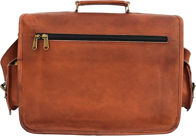 Handmade Vintage Leather DSLR Camera Bag β Brown Messenger Satchel, Removable Crossbody
