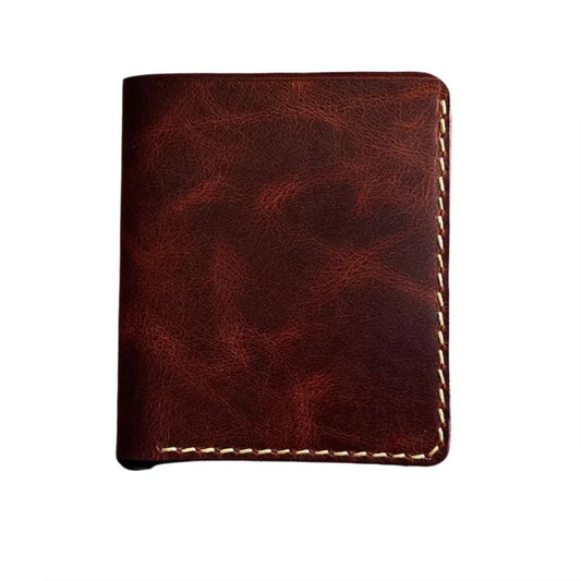 Leather Bifold Wallet with 6 Card Slots