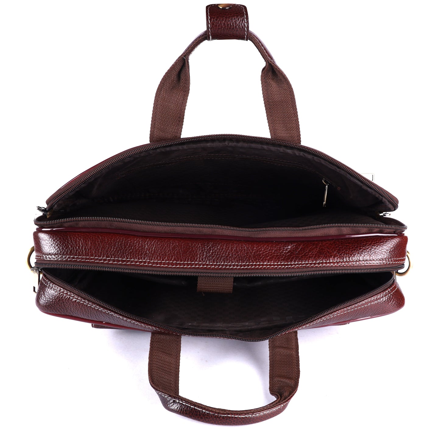 Leather Briefcase Compatible Laptop Bag