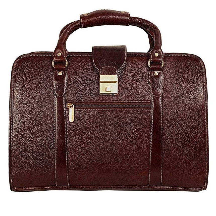 Leather Laptop Briefcase Bag for Men Office