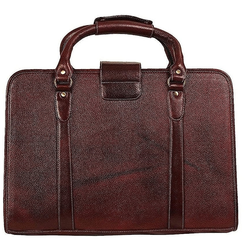 Leather Laptop Briefcase Bag for Men Office