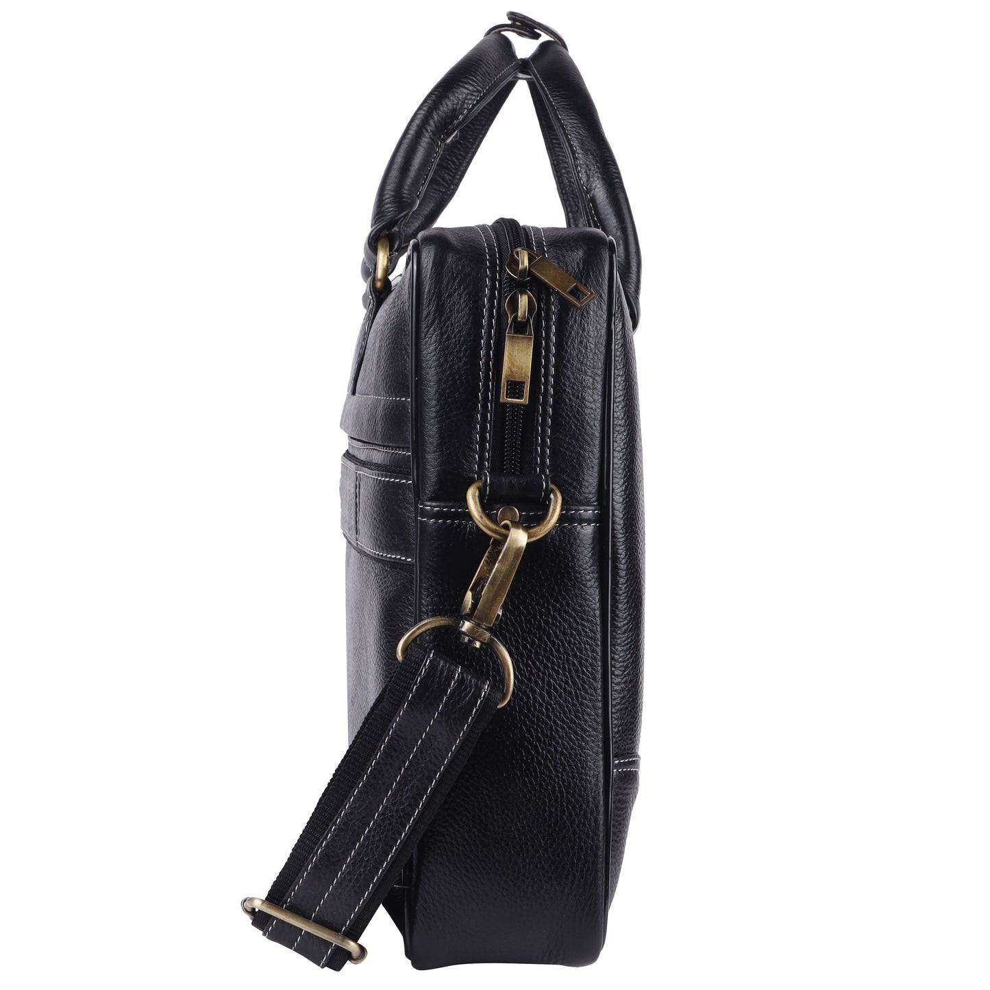 Leather Laptop Briefcase Messenger Bag