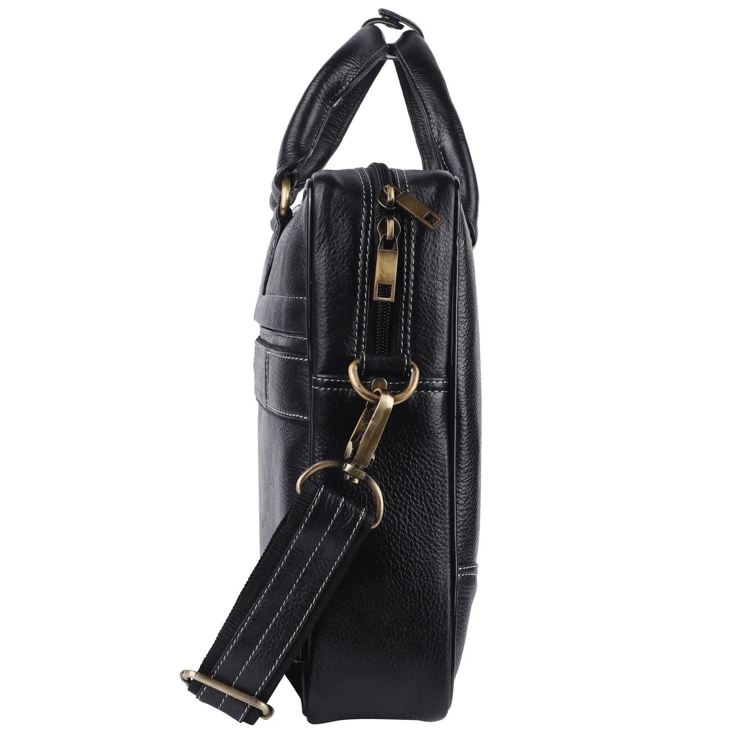 Leather Laptop Briefcase Messenger Bag