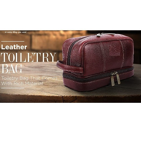 Leather Professional Elegant Toiletry Bag