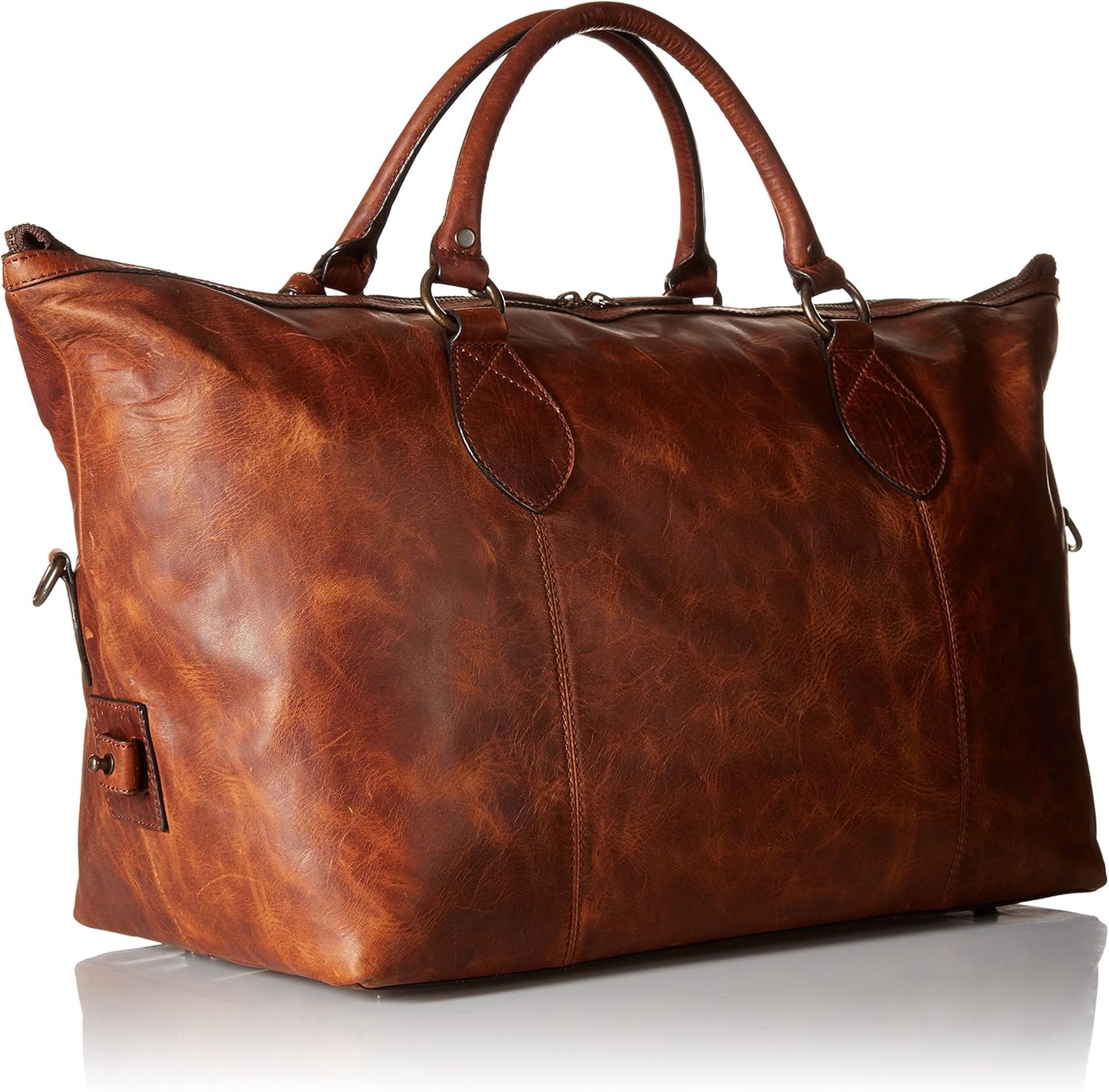 Men's Leather Overnight Duffle Bag