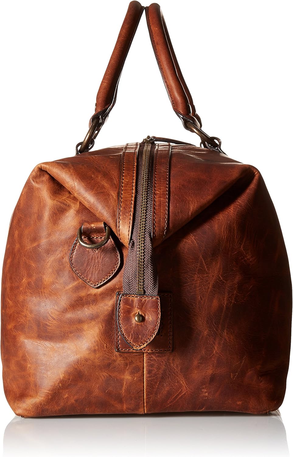 Men's Leather Overnight Duffle Bag