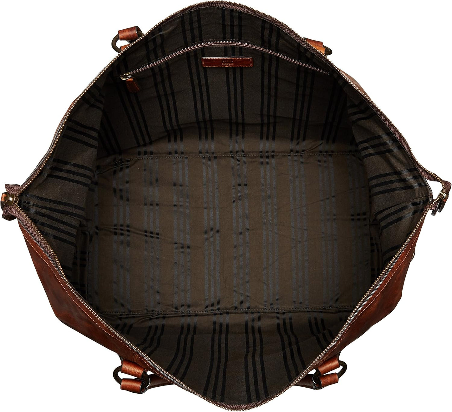 Men's Leather Overnight Duffle Bag