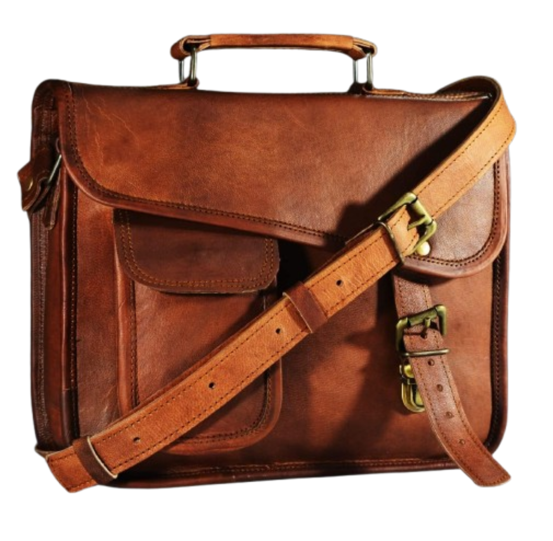 Men's Small Briefcase Messenger Bag for iPadTablet