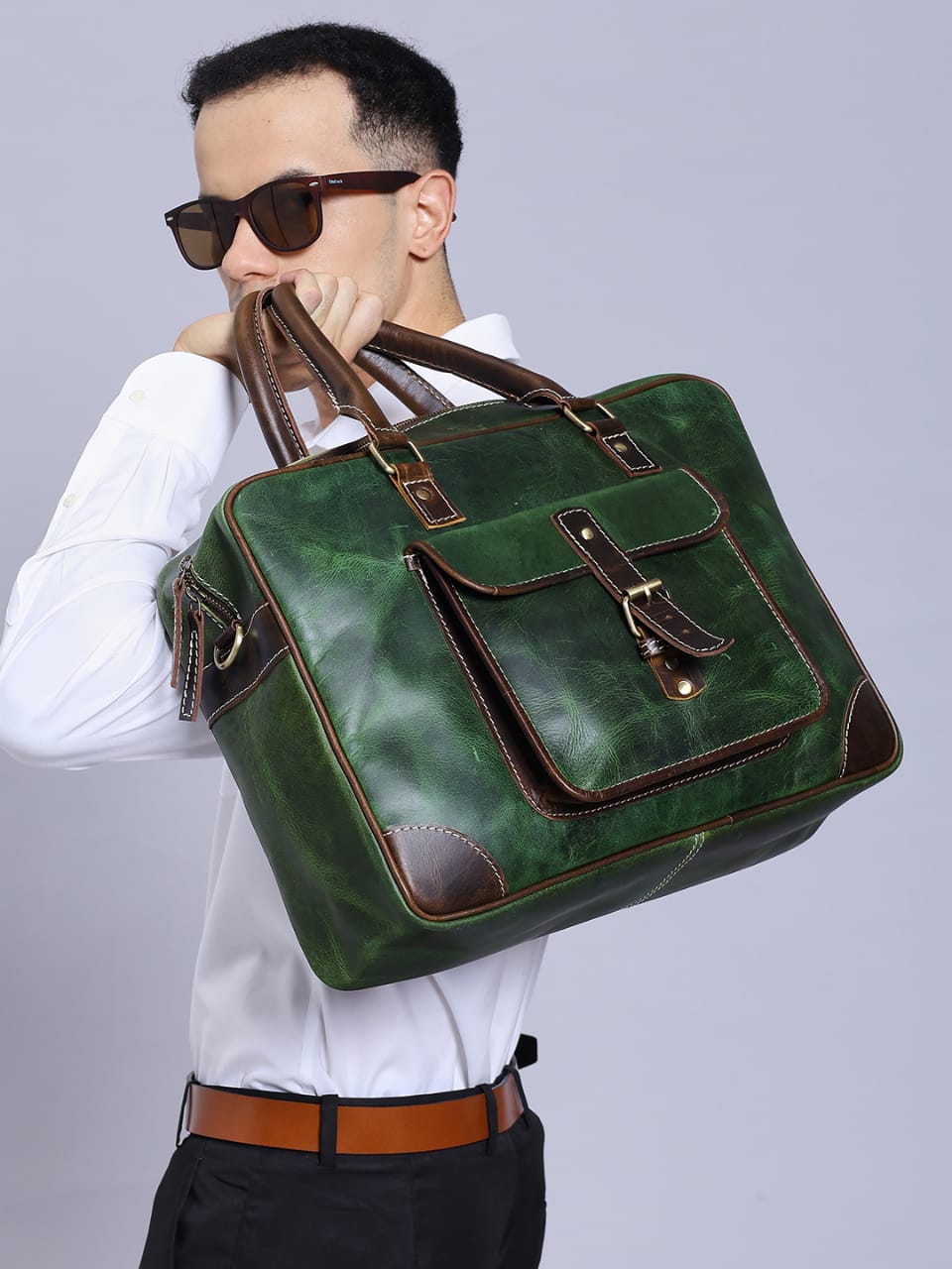 Montexoo Hamilton Leather Bag – Green