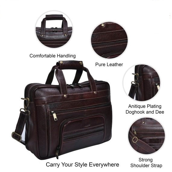 Premium Authentic Genuine Leather Laptop Bag