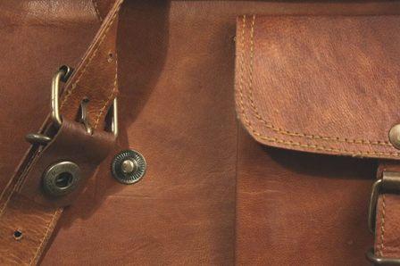 Premium Genuine Leather Laptop Messenger Bag