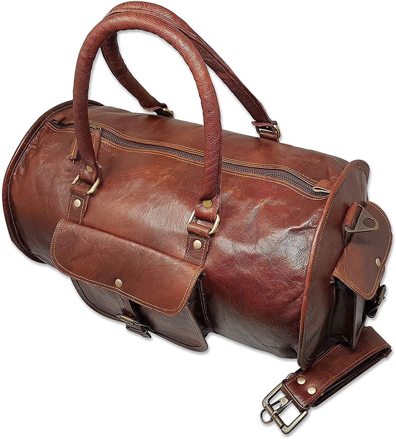 Refined Traveler Brown Duffle Bag