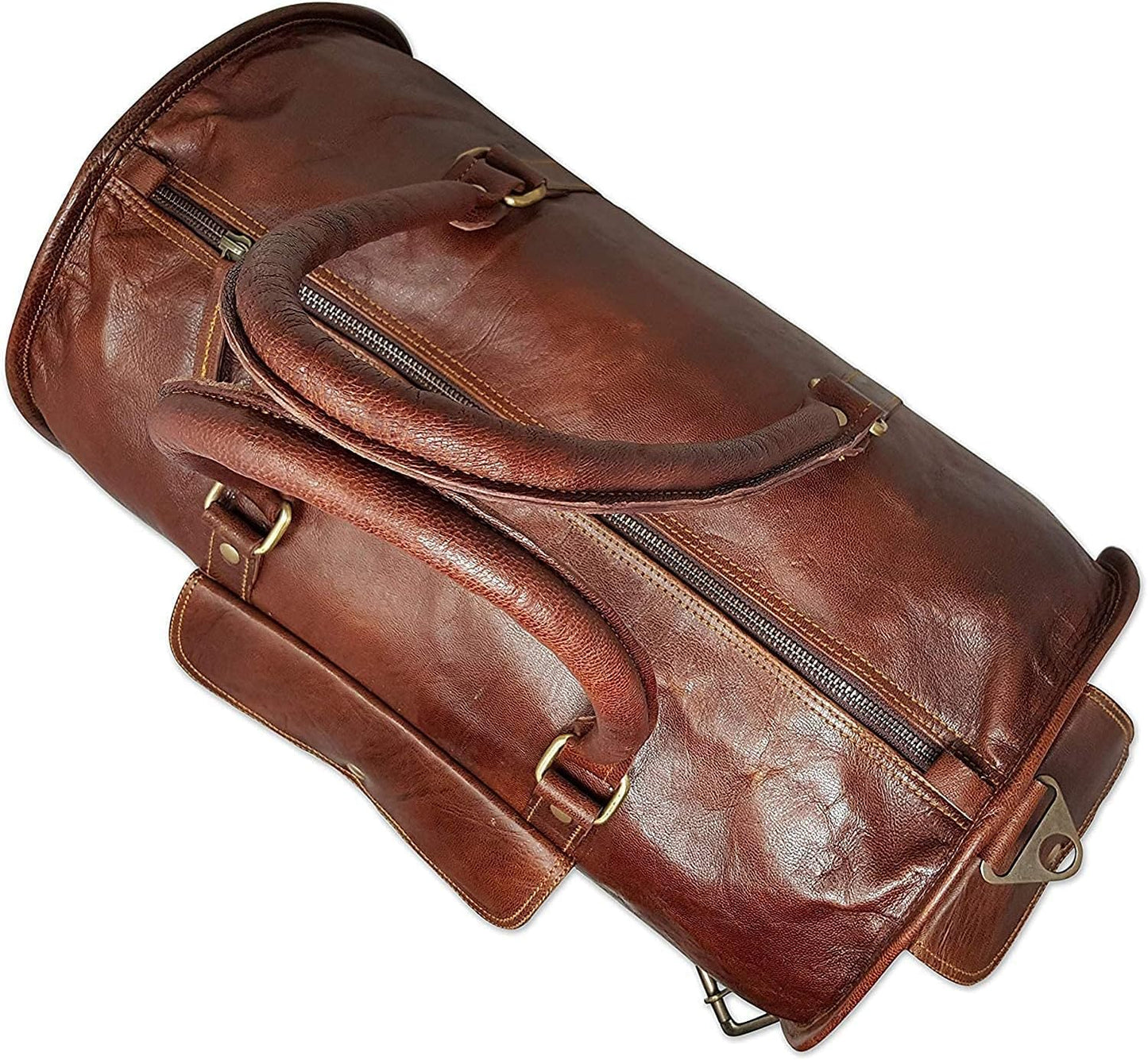 Refined Traveler Brown Duffle Bag