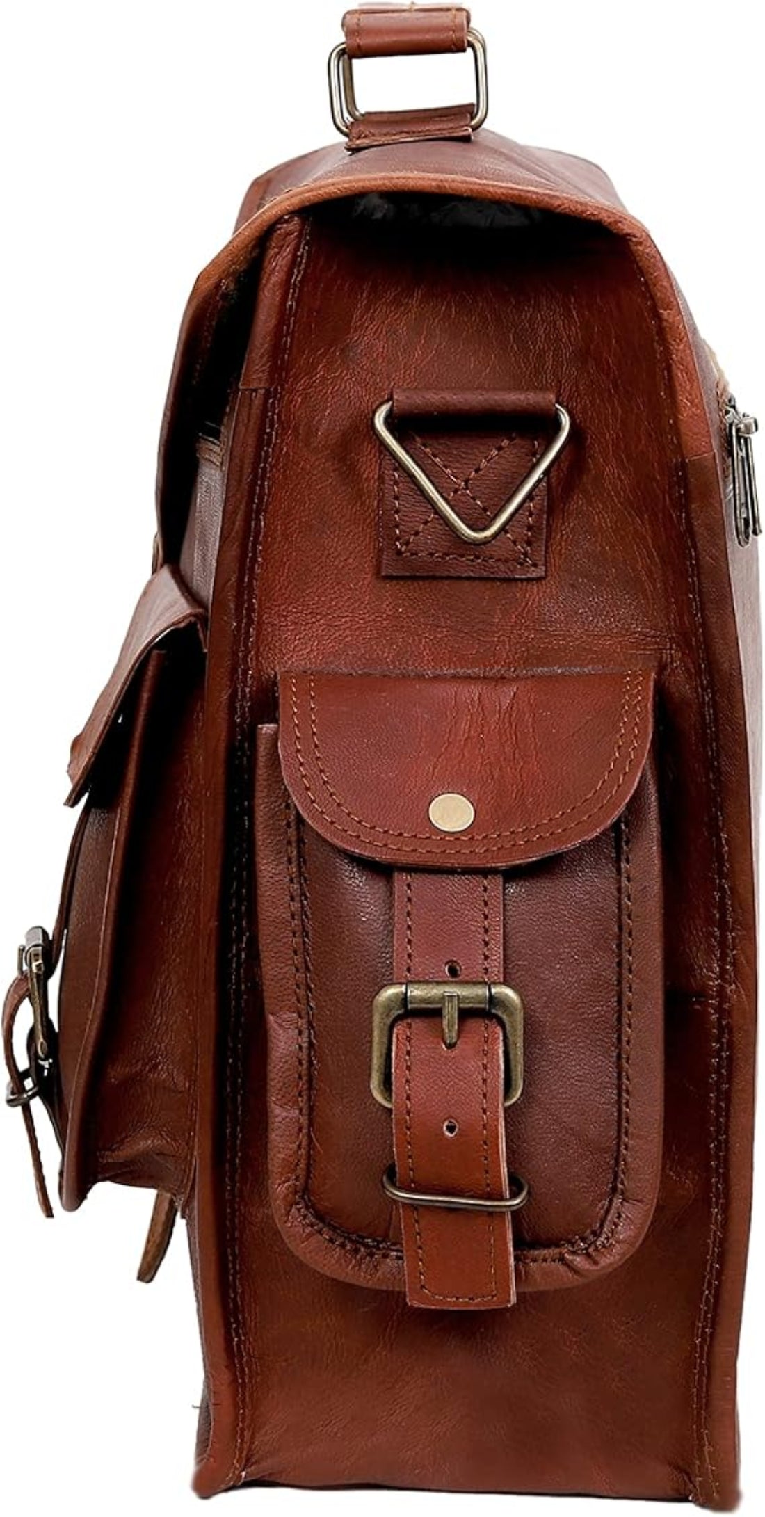 Stylish and Versatile 16-Inch Leather Laptop Messenger Bag