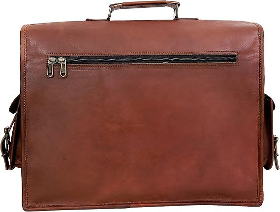 Stylish and Versatile 16-Inch Leather Laptop Messenger Bag