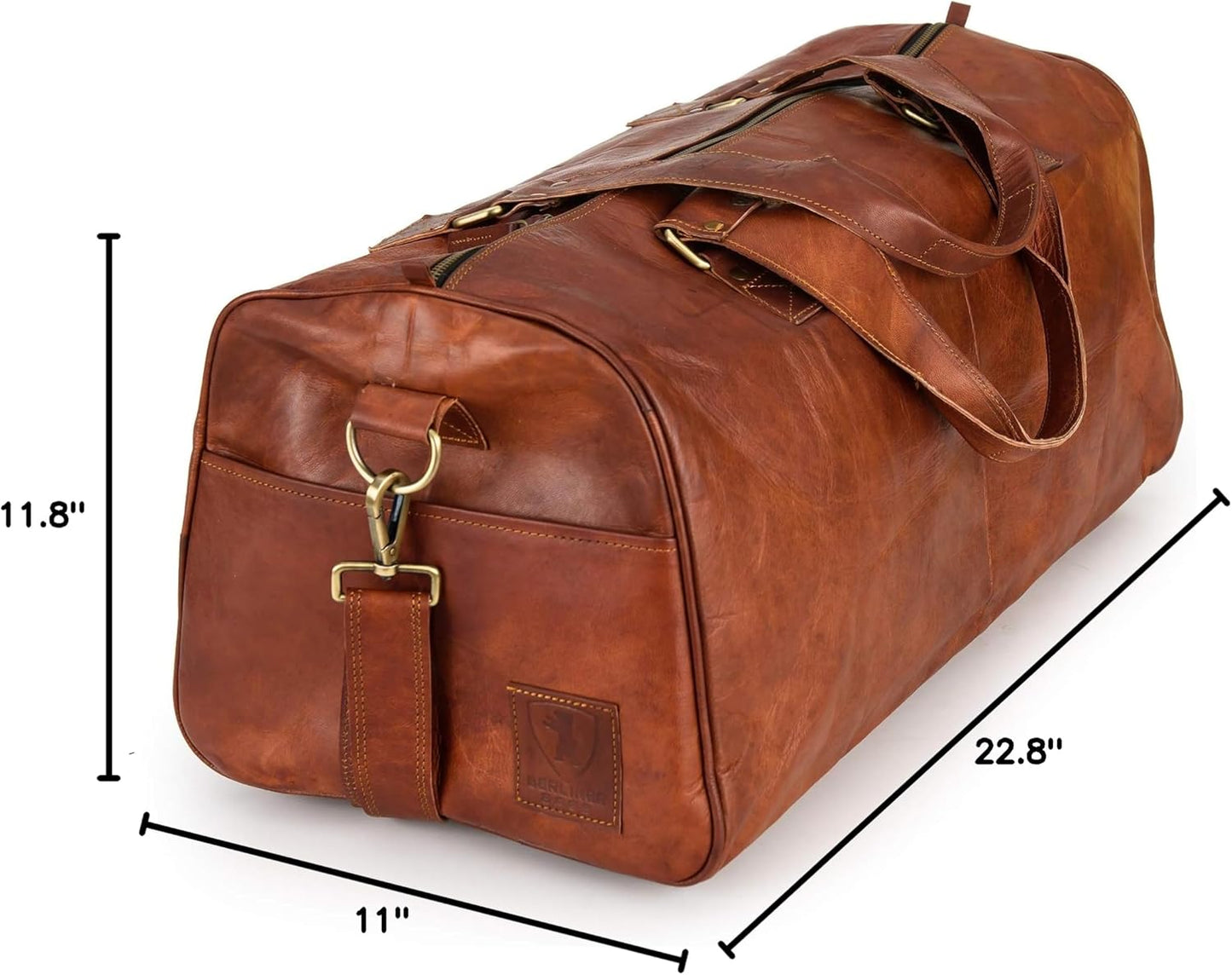 Premium Genuine Leather Duffle Bag