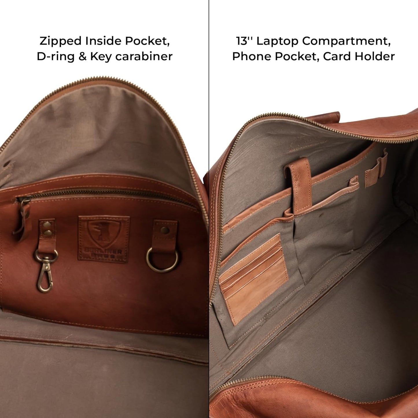 Premium Genuine Leather Duffle Bag