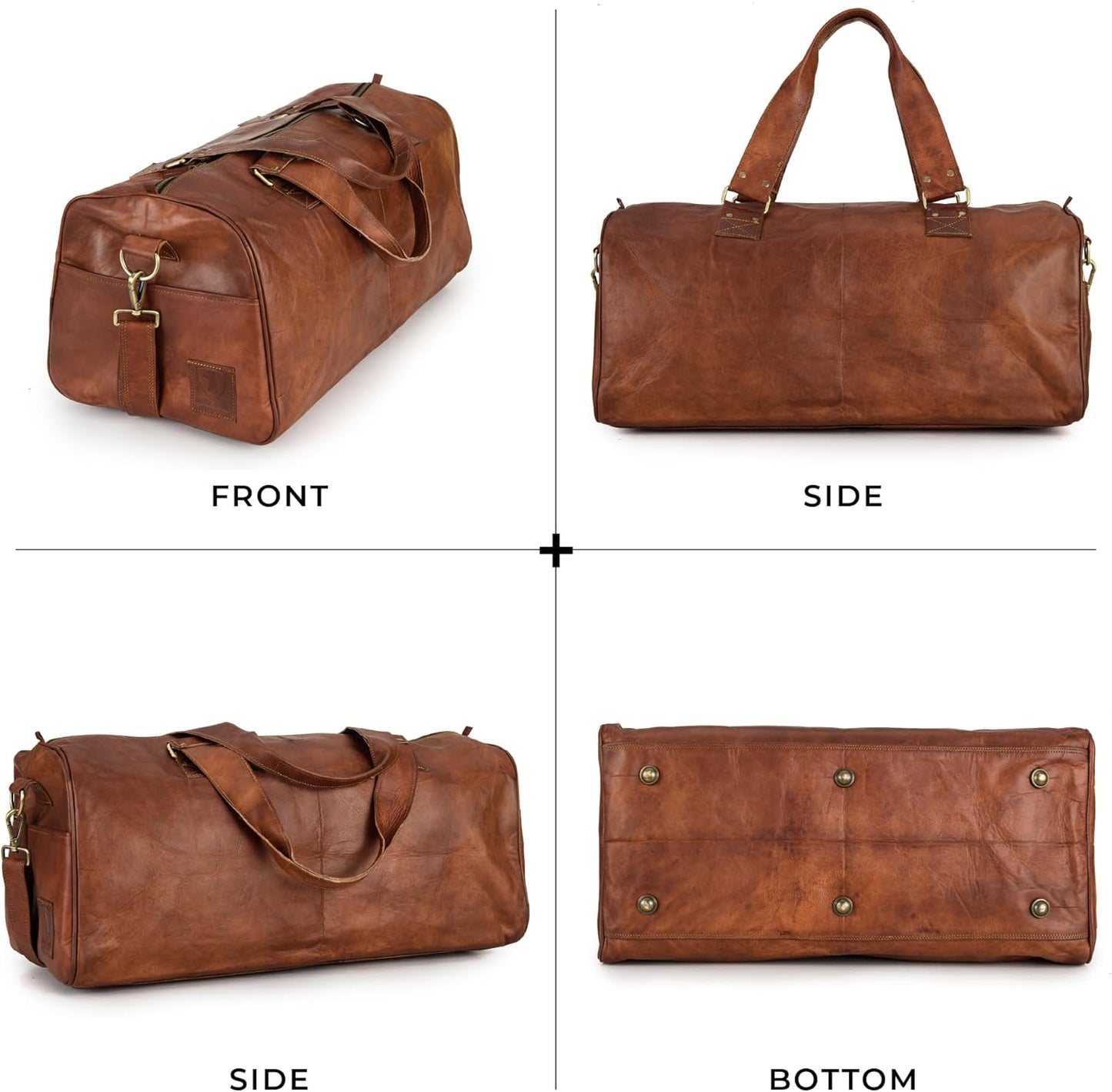 Premium Genuine Leather Duffle Bag