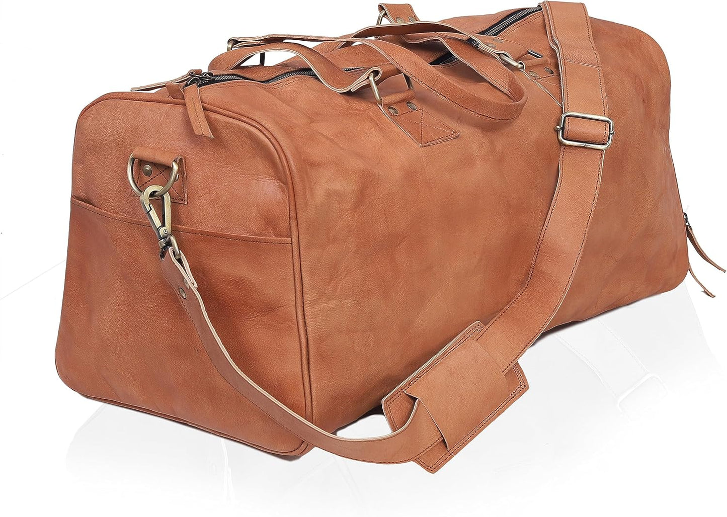 Vintage Brown Elite Travel Duffel Bag