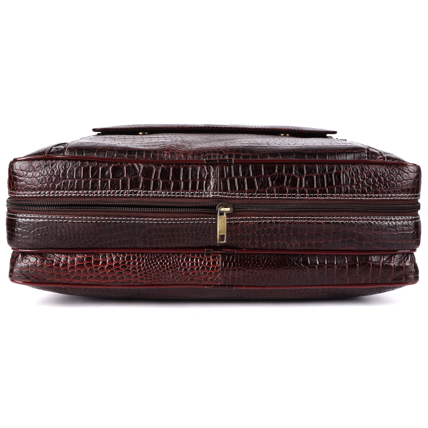 Vintage Brown Leather Briefcase Shoulder Bag