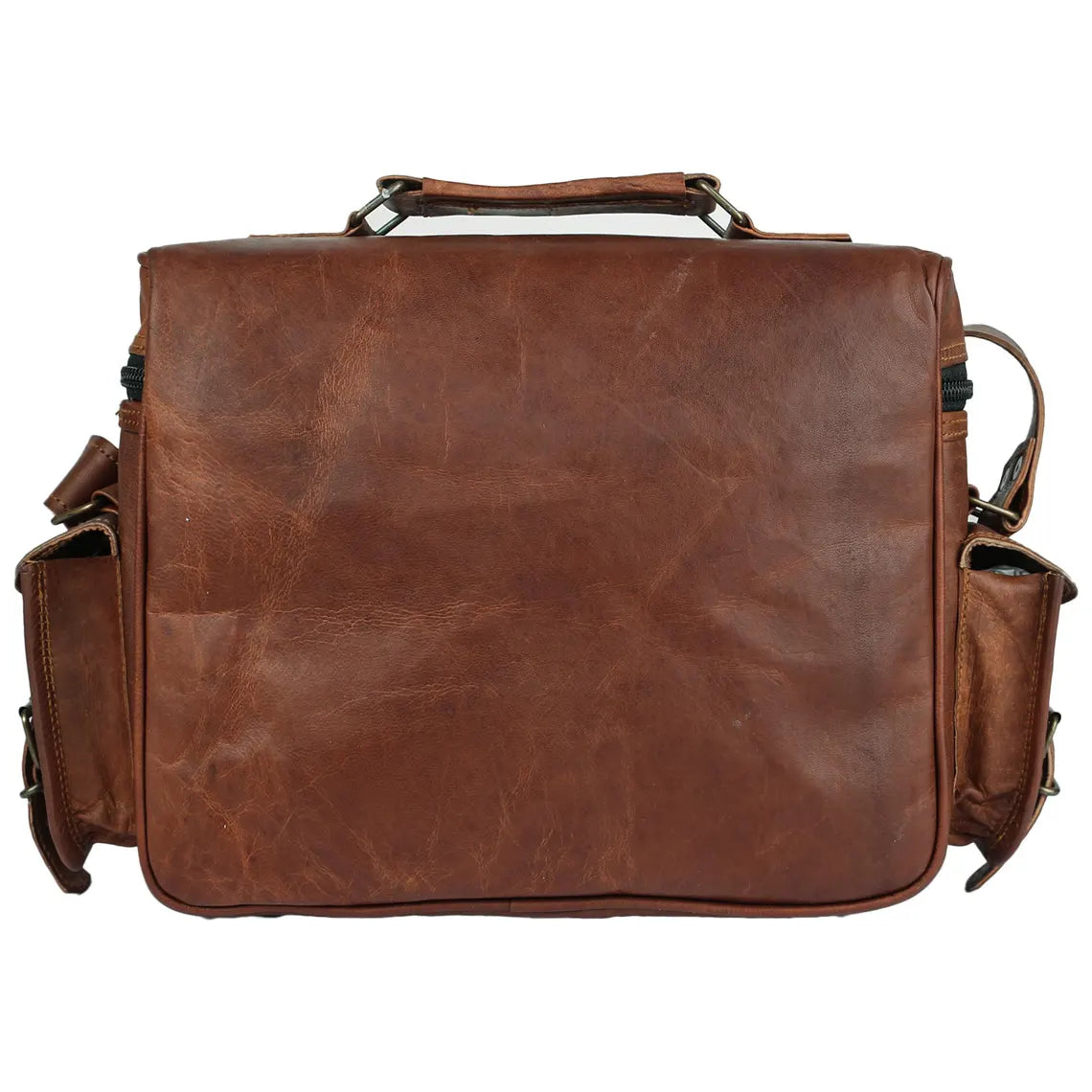 Vintage Leather Camera Bag β DSLR Shoulder Messenger Satchel