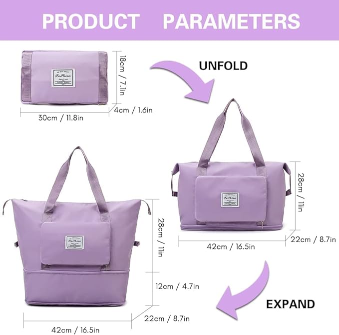 Waterproof Foldable Duffle Bag for Travelling