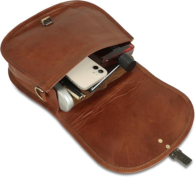 Women's Vintage Brown Leather Crossbody Bags