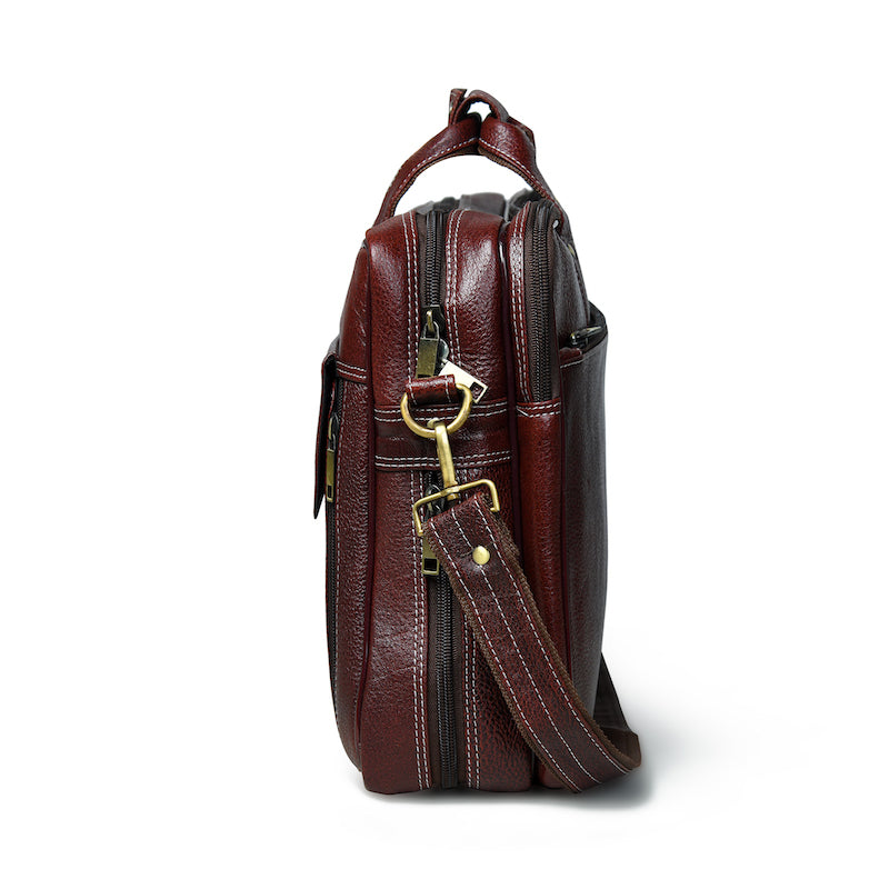 Zenith Leather Laptop Messenger Bag