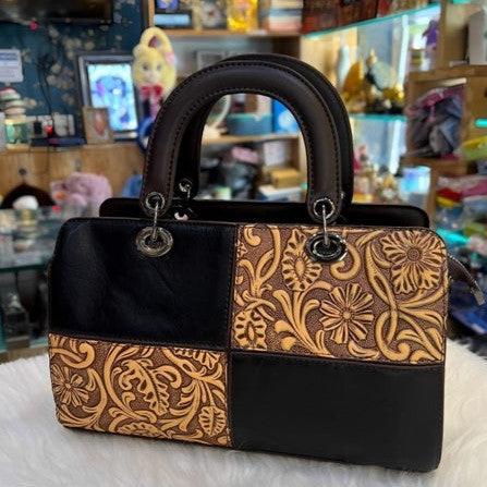 Luxurious Embossed Totem Handbag