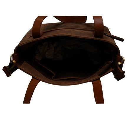 Buffalo Leather Tote Handbag For Women Purse