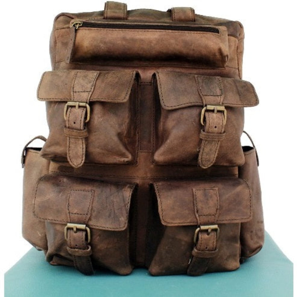 Buffalo Vintage Leather Laptop Backpack