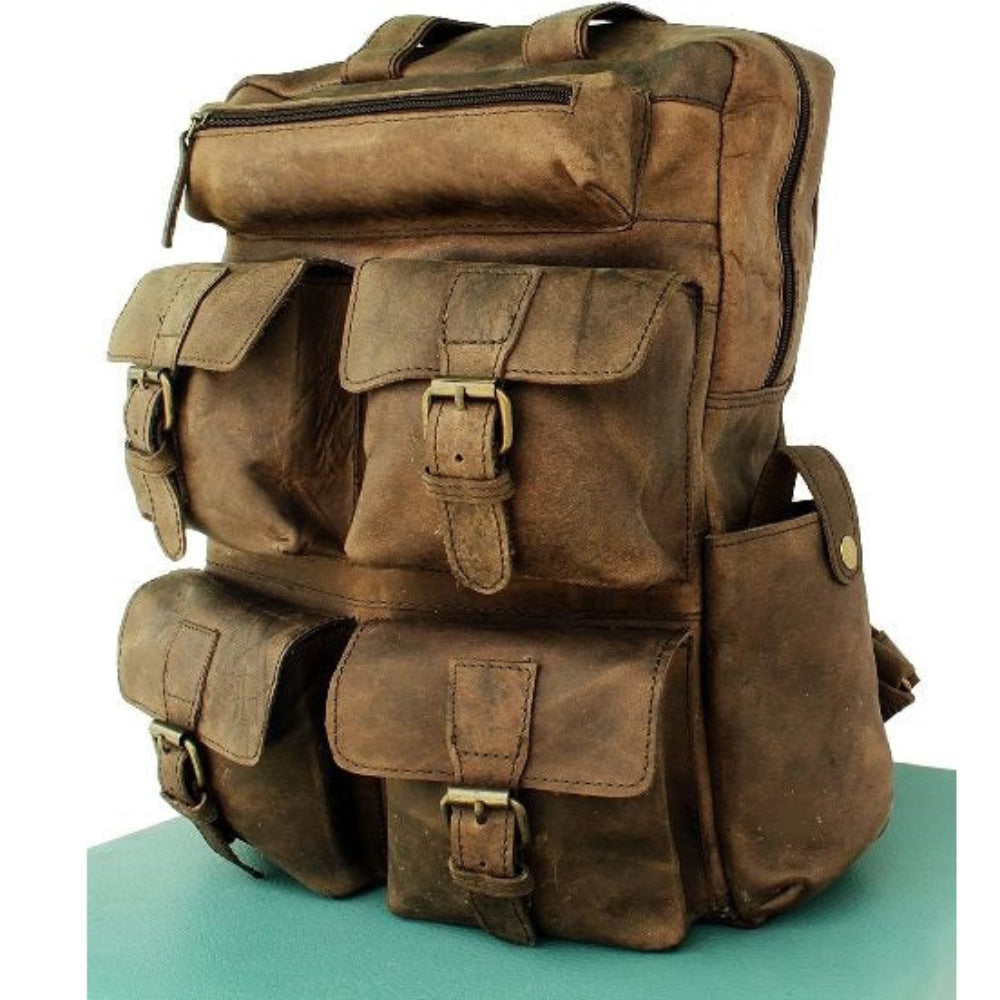 Buffalo Vintage Leather Laptop Backpack