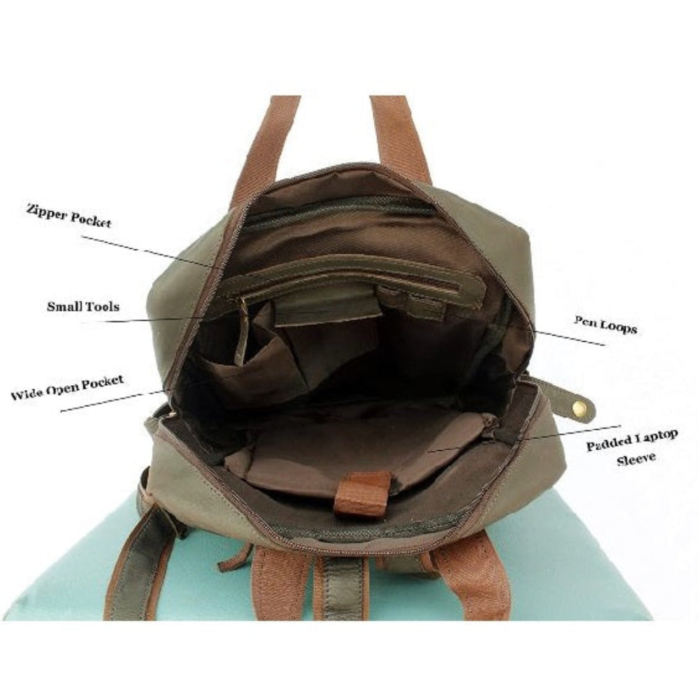 Buffalo Vintage Leather Laptop Backpack