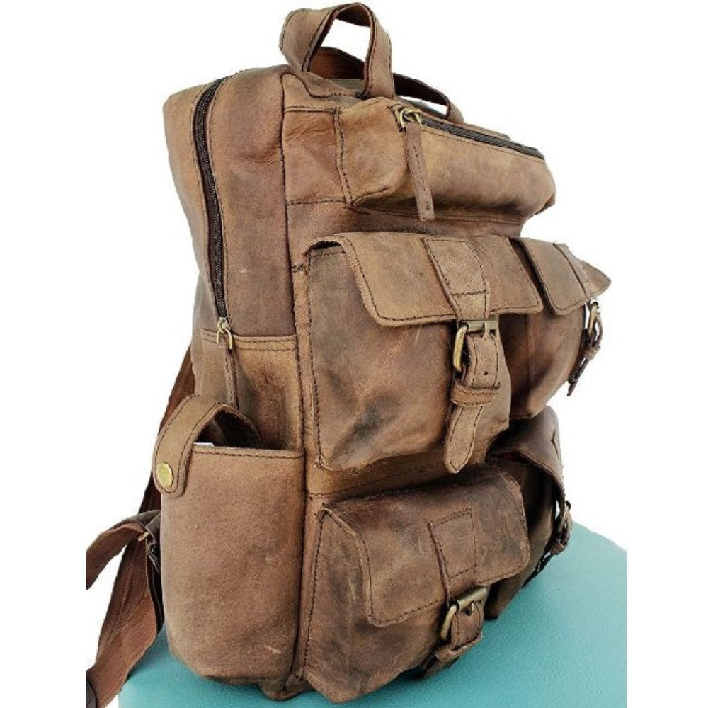 Buffalo Vintage Leather Laptop Backpack