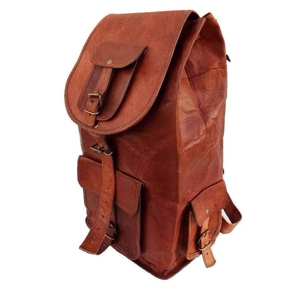 Genuine Leather Backpack Rucksack Bag
